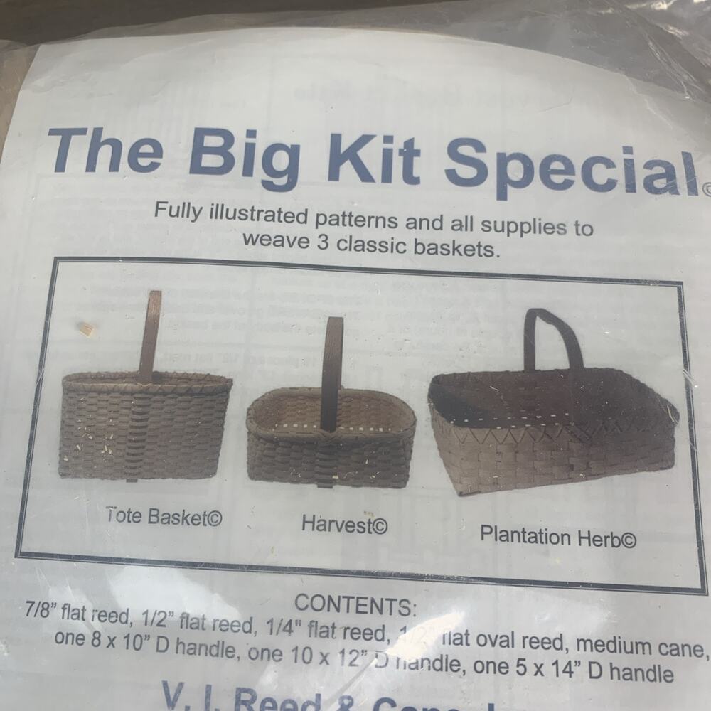 Reed & Cane Inc Picnic Basket Kit The Big Kit Special - 3 Classic Baskets - Picture 5 of 11